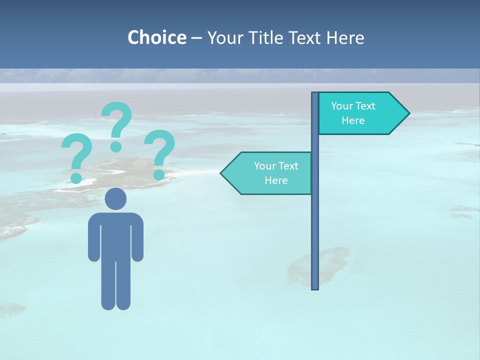 An Aerial View Of The Ocean With Blue Water PowerPoint Template
