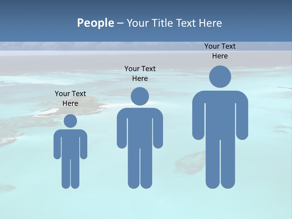 An Aerial View Of The Ocean With Blue Water PowerPoint Template