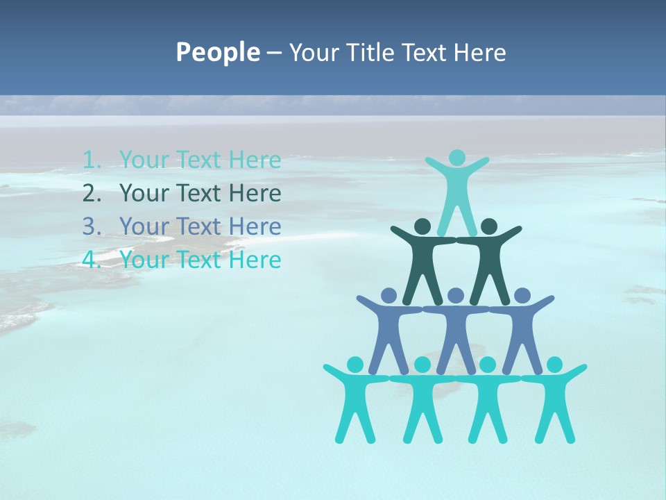 An Aerial View Of The Ocean With Blue Water PowerPoint Template