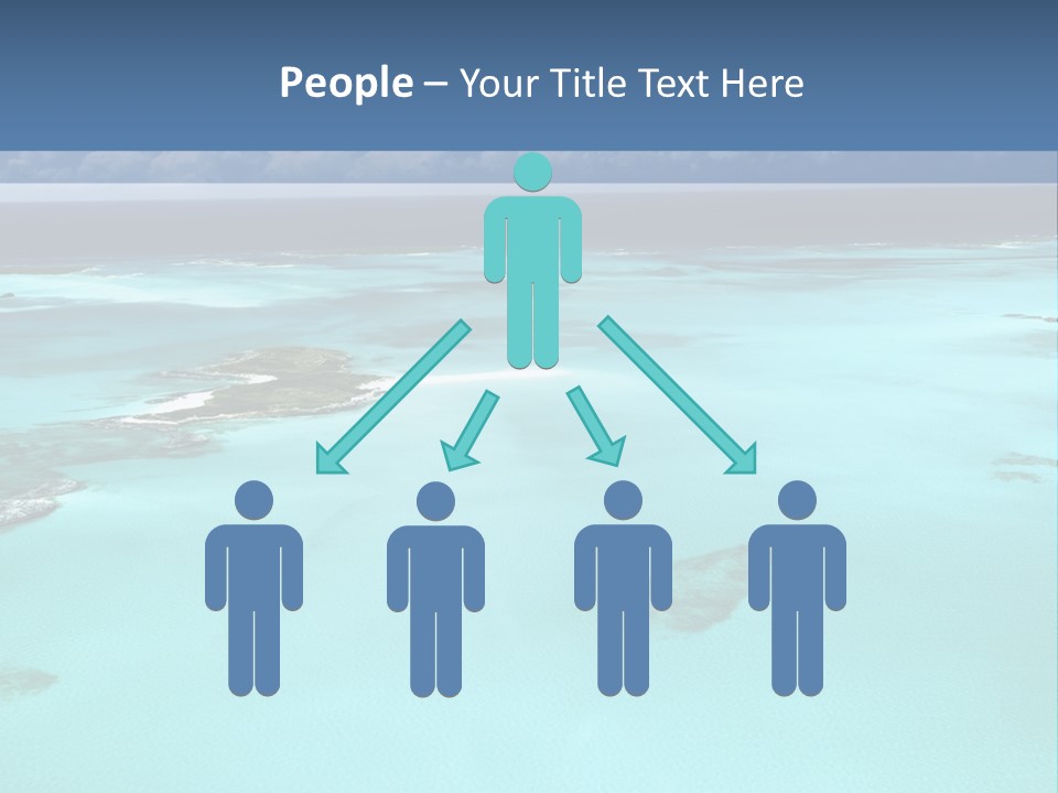 An Aerial View Of The Ocean With Blue Water PowerPoint Template