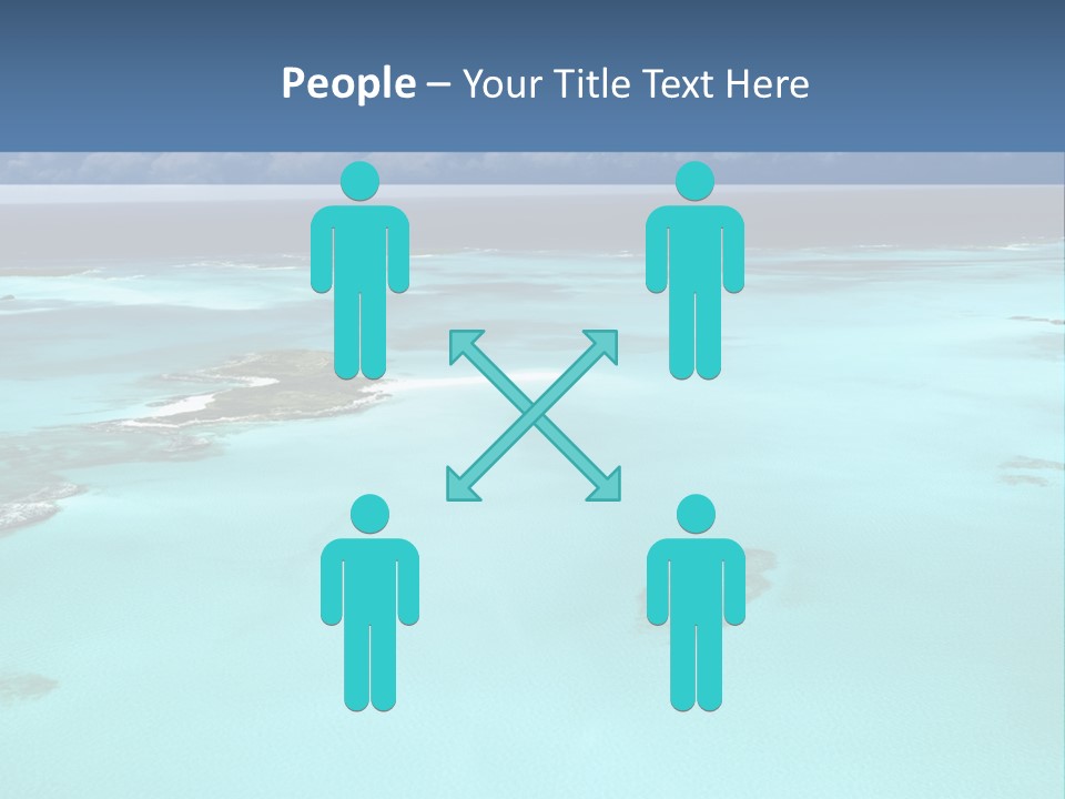 An Aerial View Of The Ocean With Blue Water PowerPoint Template