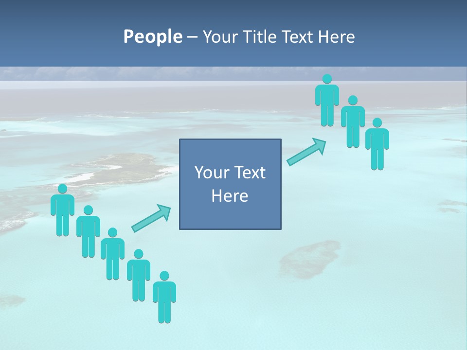 An Aerial View Of The Ocean With Blue Water PowerPoint Template