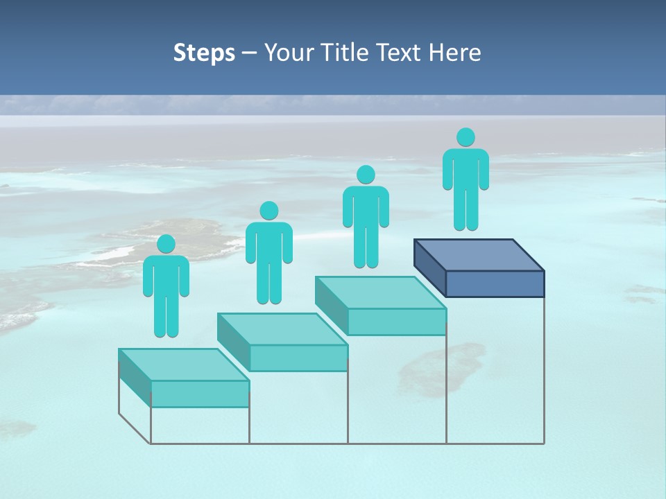 An Aerial View Of The Ocean With Blue Water PowerPoint Template