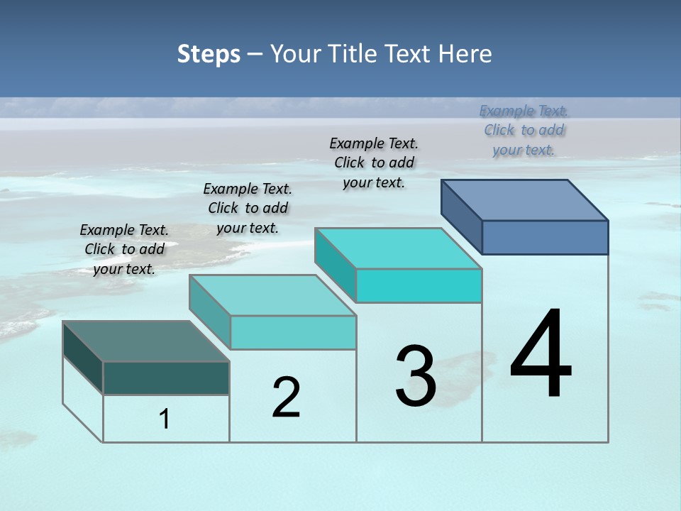 An Aerial View Of The Ocean With Blue Water PowerPoint Template
