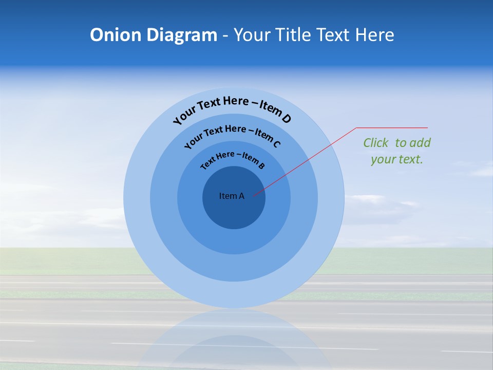 A Road With A Sky In The Background PowerPoint Template