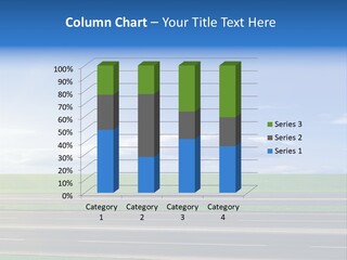 A Road With A Sky In The Background PowerPoint Template