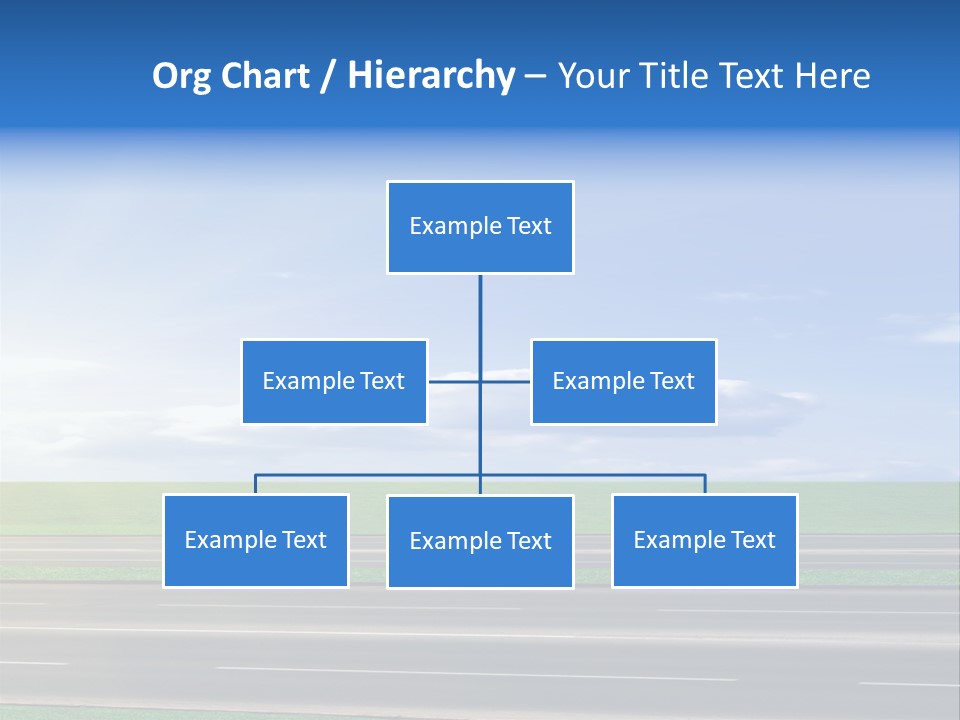A Road With A Sky In The Background PowerPoint Template