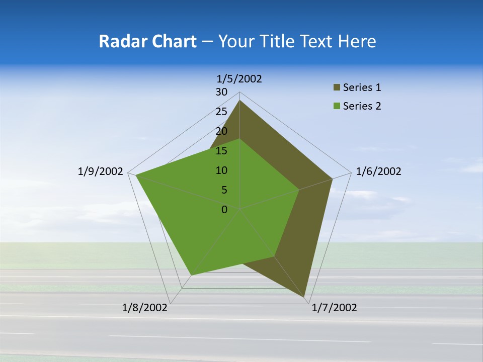 A Road With A Sky In The Background PowerPoint Template