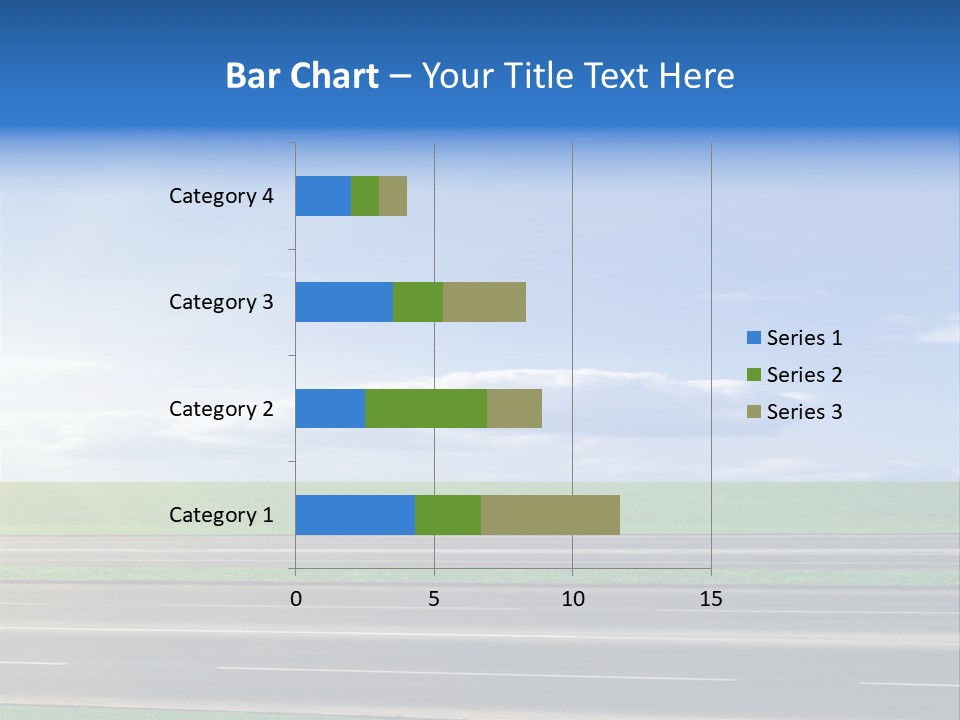 A Road With A Sky In The Background PowerPoint Template