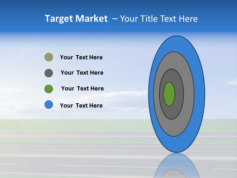 A Road With A Sky In The Background PowerPoint Template