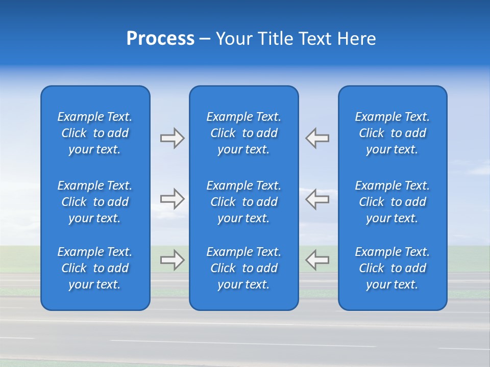 A Road With A Sky In The Background PowerPoint Template