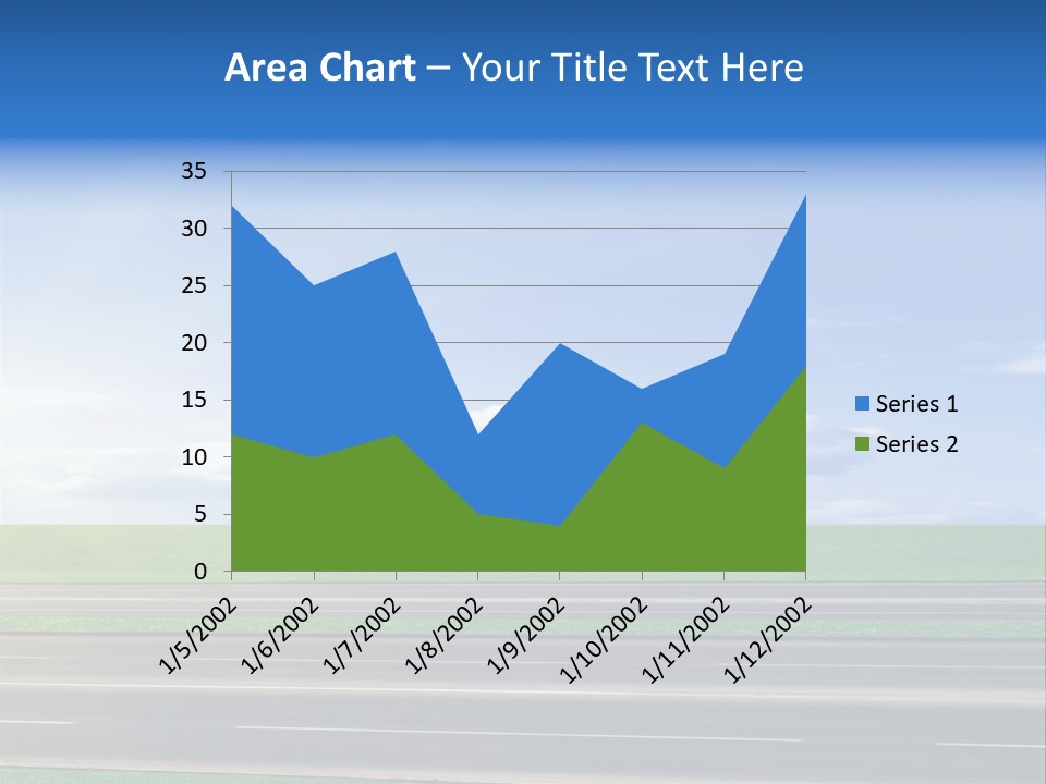 A Road With A Sky In The Background PowerPoint Template