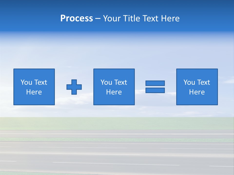 A Road With A Sky In The Background PowerPoint Template