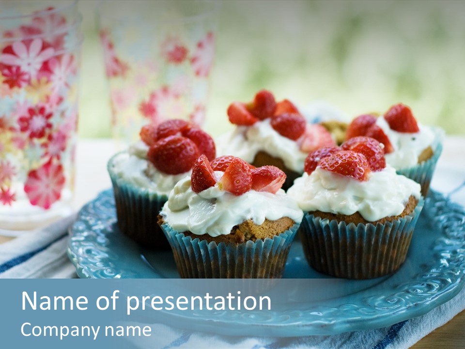 Treat Topped Glasses PowerPoint Template