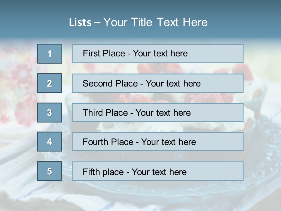 Treat Topped Glasses PowerPoint Template