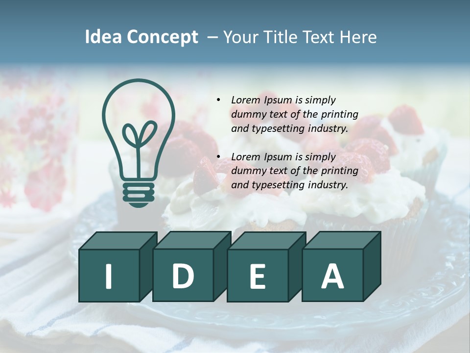 Treat Topped Glasses PowerPoint Template