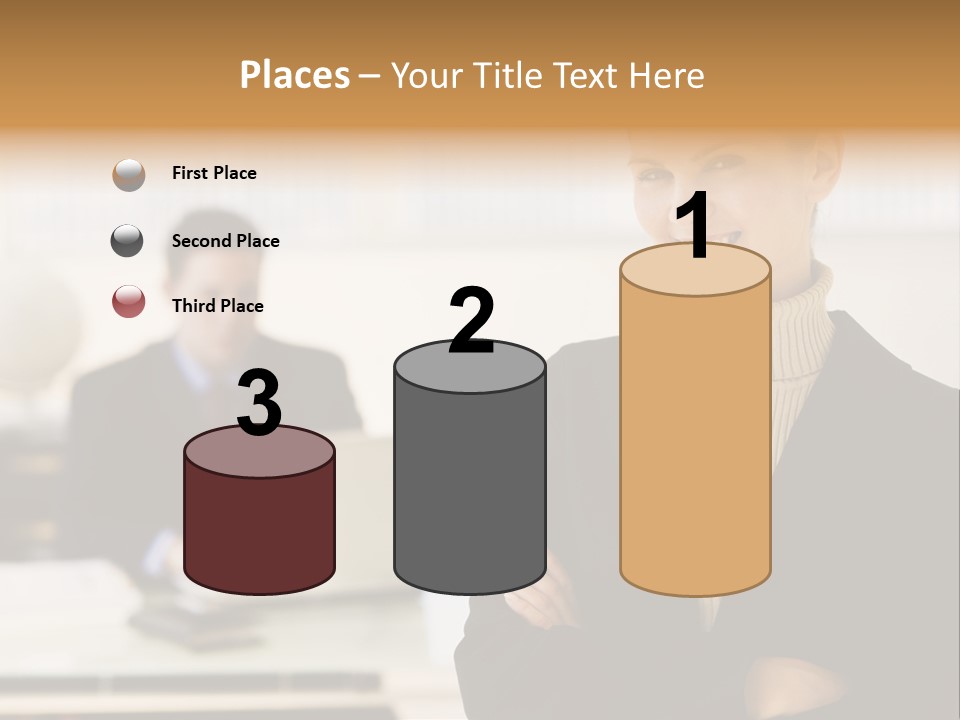 Young Caucasian Manager PowerPoint Template