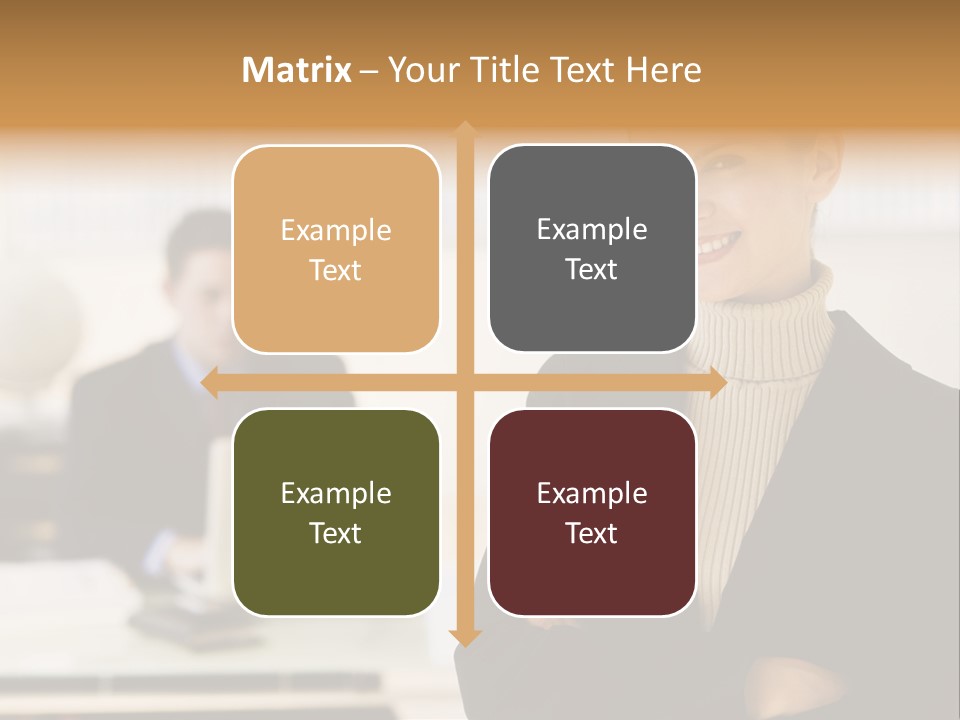Young Caucasian Manager PowerPoint Template