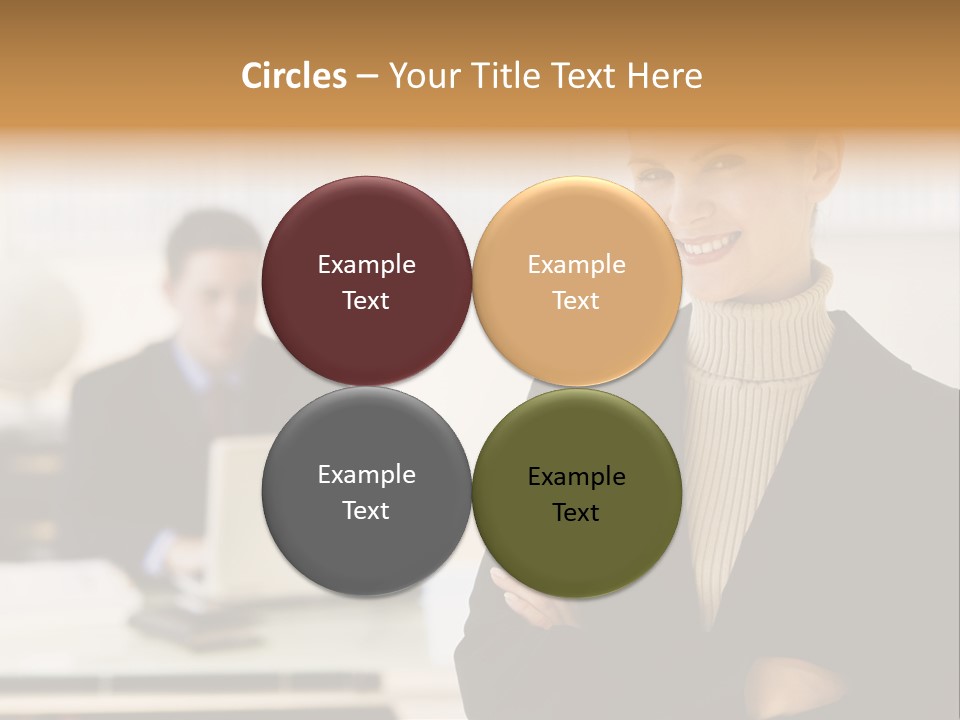 Young Caucasian Manager PowerPoint Template