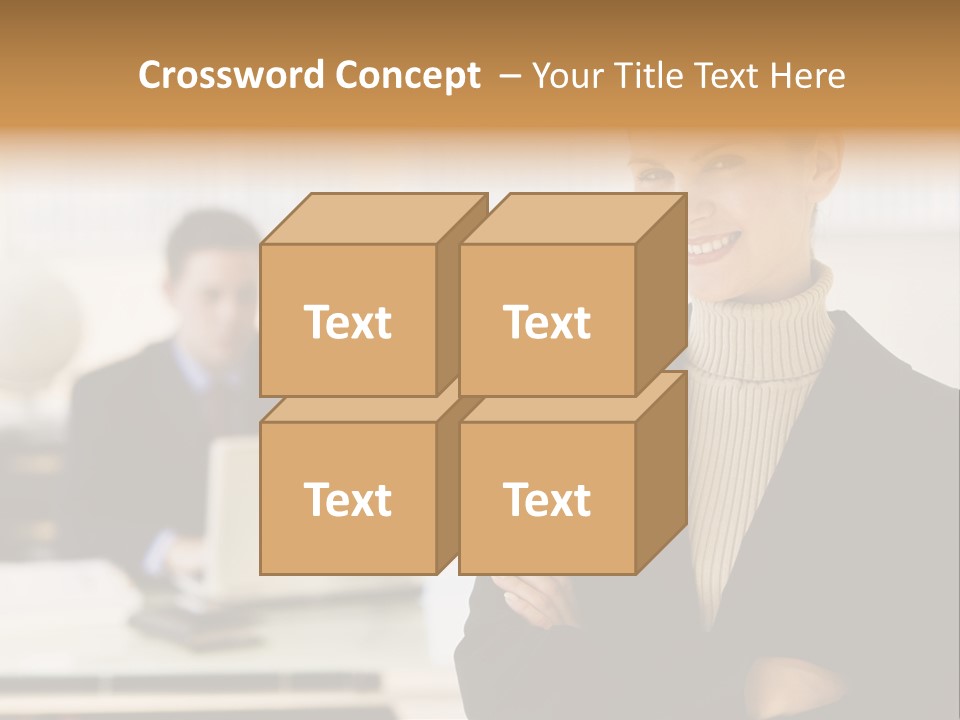 Young Caucasian Manager PowerPoint Template