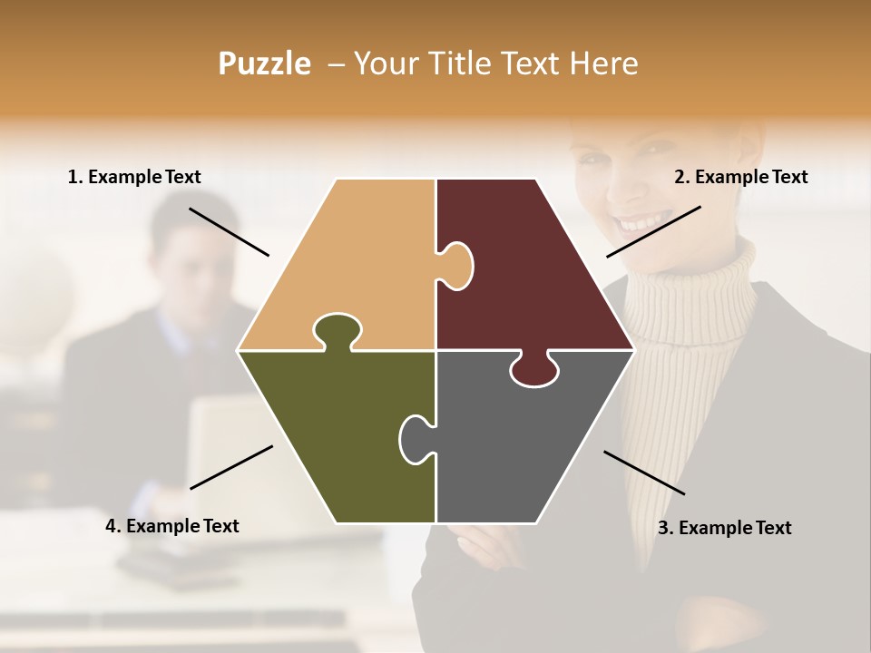 Young Caucasian Manager PowerPoint Template