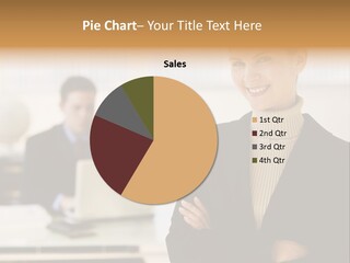 Young Caucasian Manager PowerPoint Template