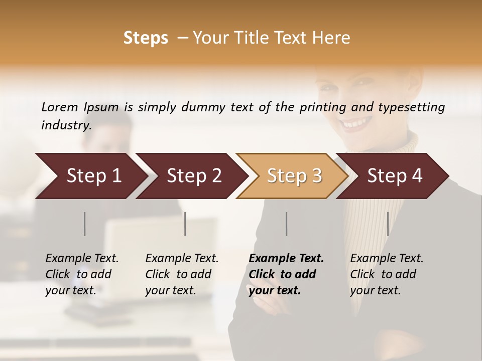Young Caucasian Manager PowerPoint Template
