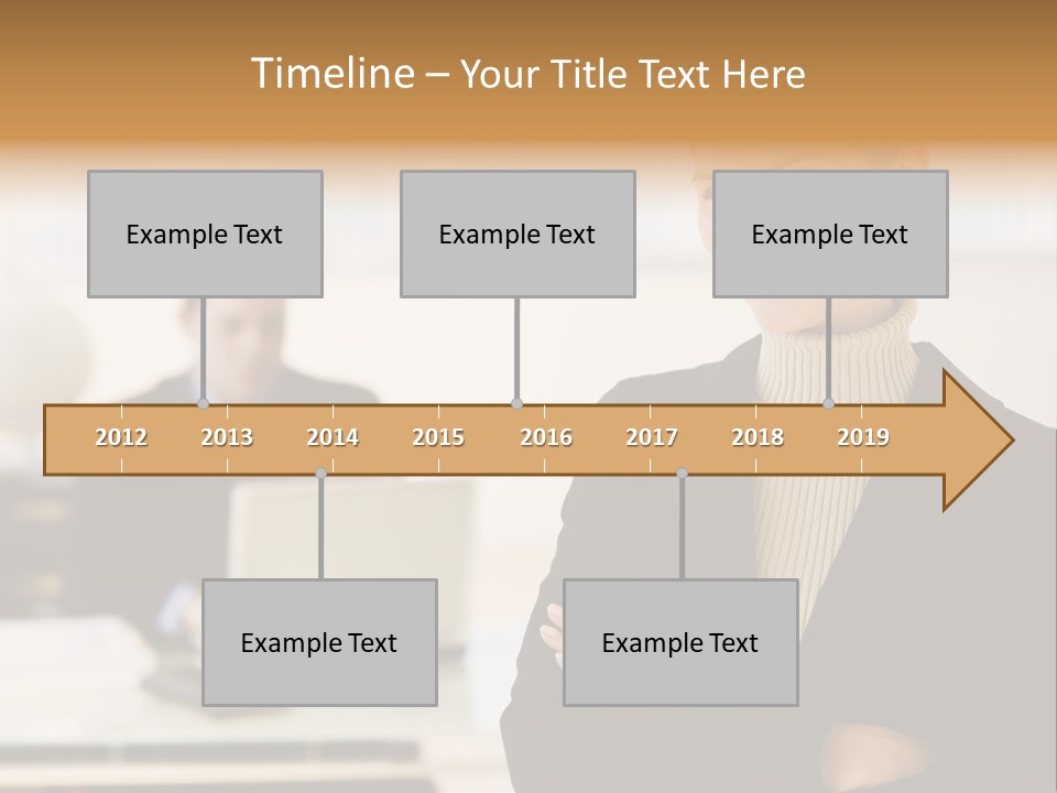 Young Caucasian Manager PowerPoint Template