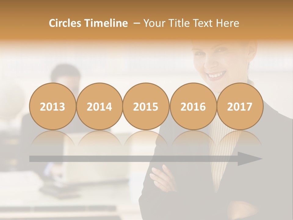 Young Caucasian Manager PowerPoint Template