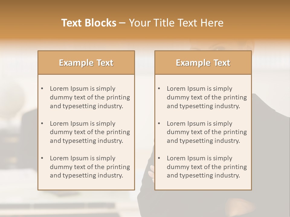 Young Caucasian Manager PowerPoint Template