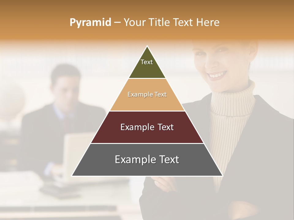 Young Caucasian Manager PowerPoint Template