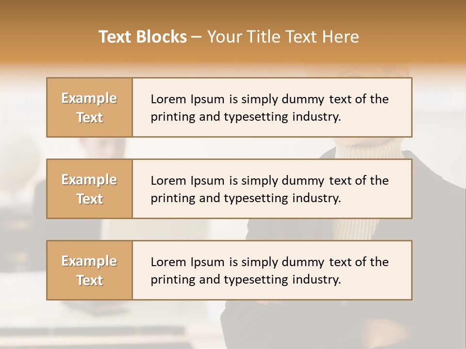 Young Caucasian Manager PowerPoint Template