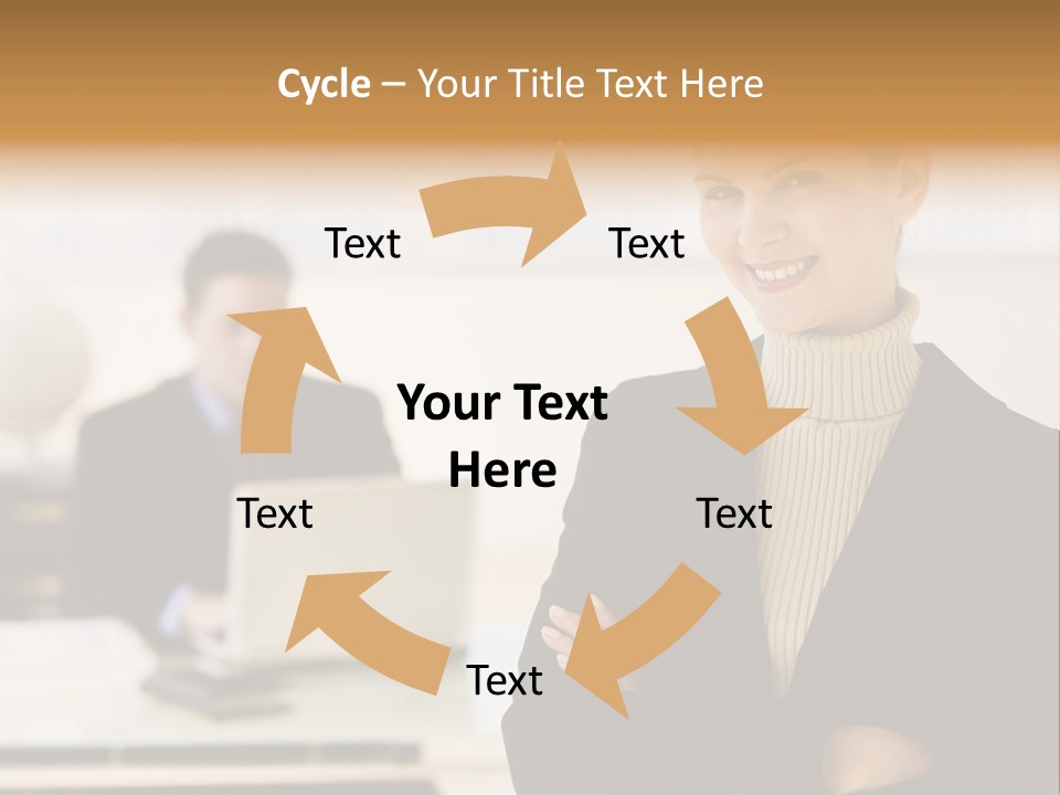 Young Caucasian Manager PowerPoint Template