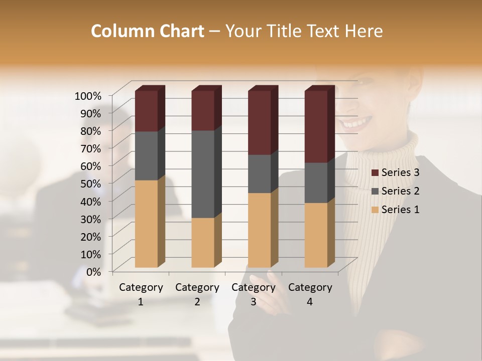 Young Caucasian Manager PowerPoint Template