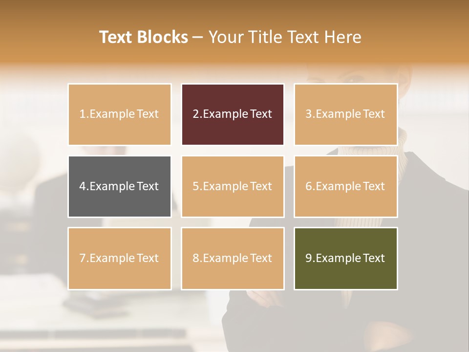 Young Caucasian Manager PowerPoint Template