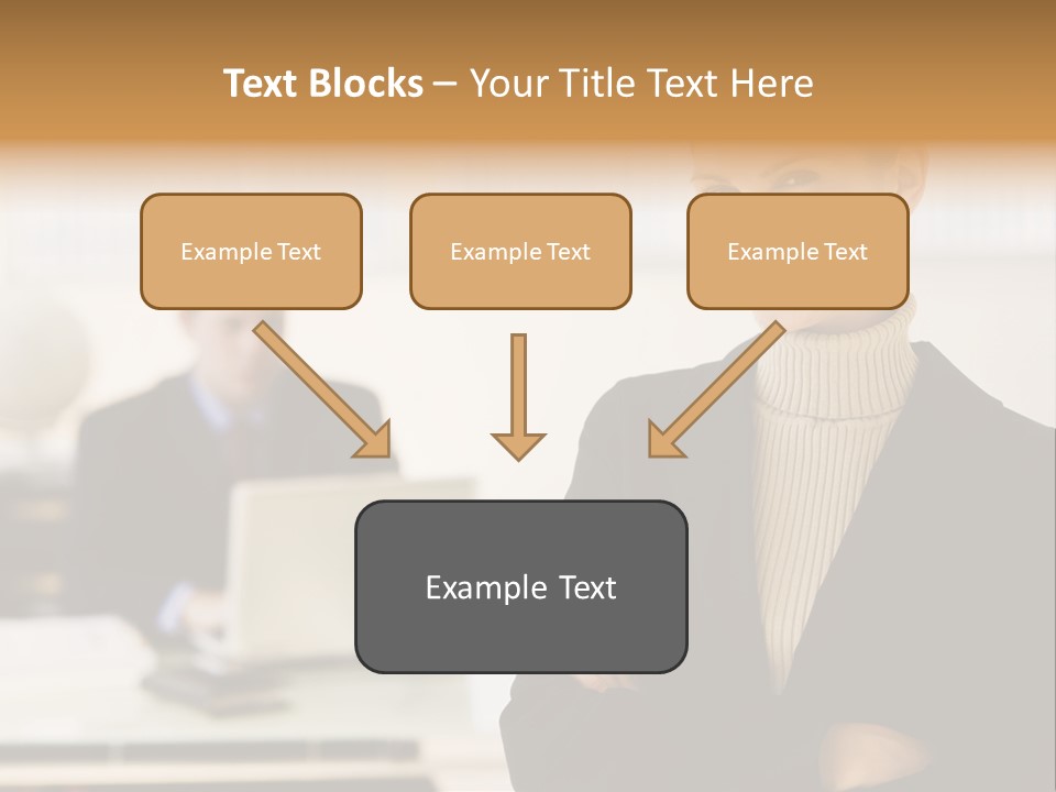 Young Caucasian Manager PowerPoint Template
