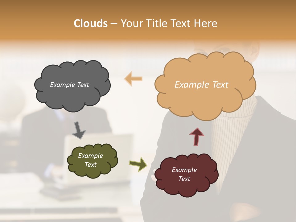 Young Caucasian Manager PowerPoint Template