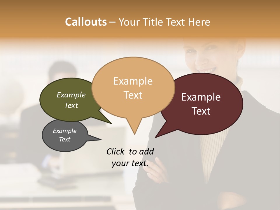 Young Caucasian Manager PowerPoint Template