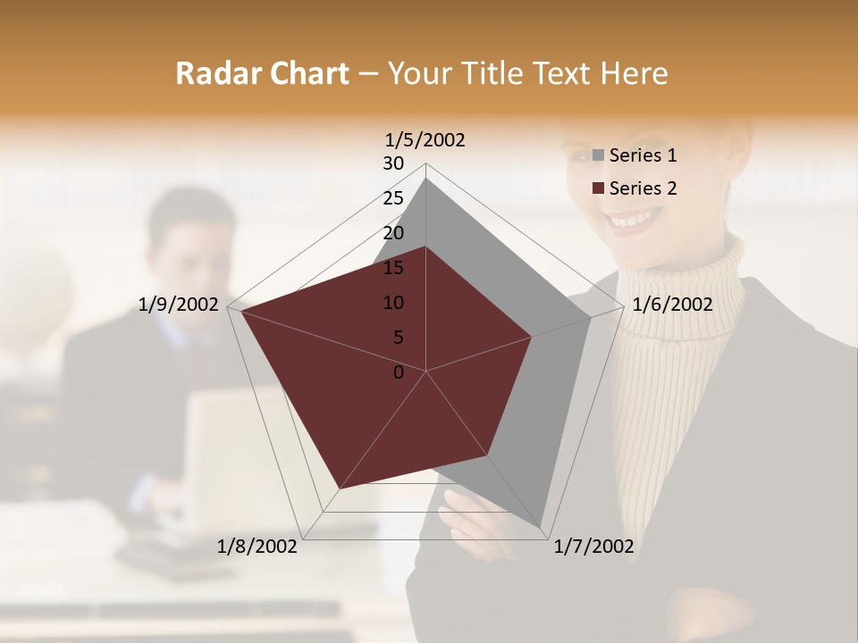 Young Caucasian Manager PowerPoint Template