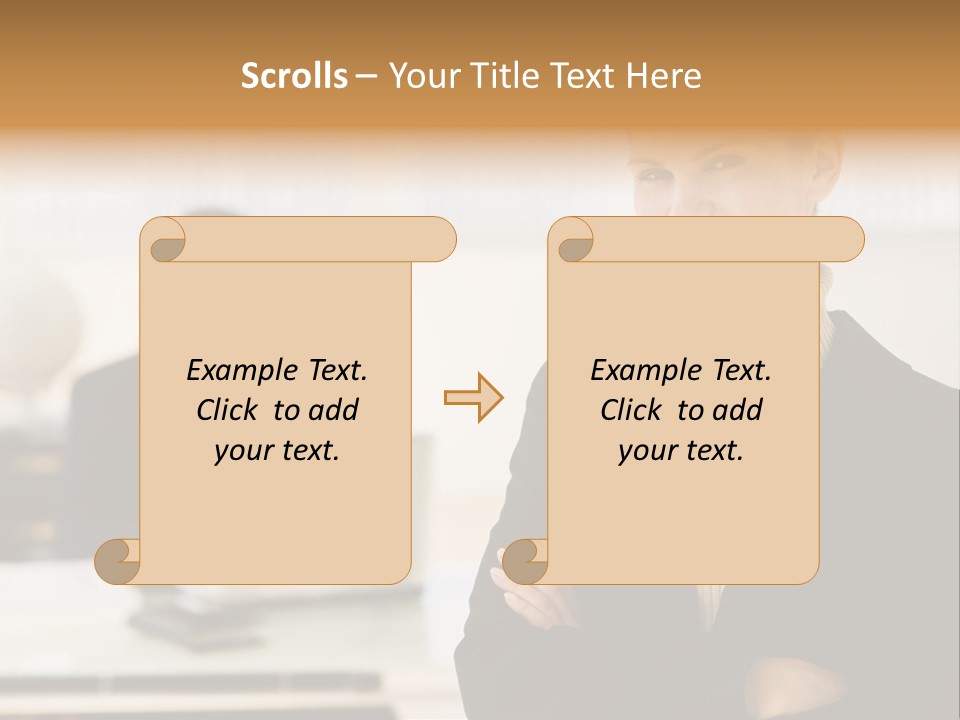 Young Caucasian Manager PowerPoint Template