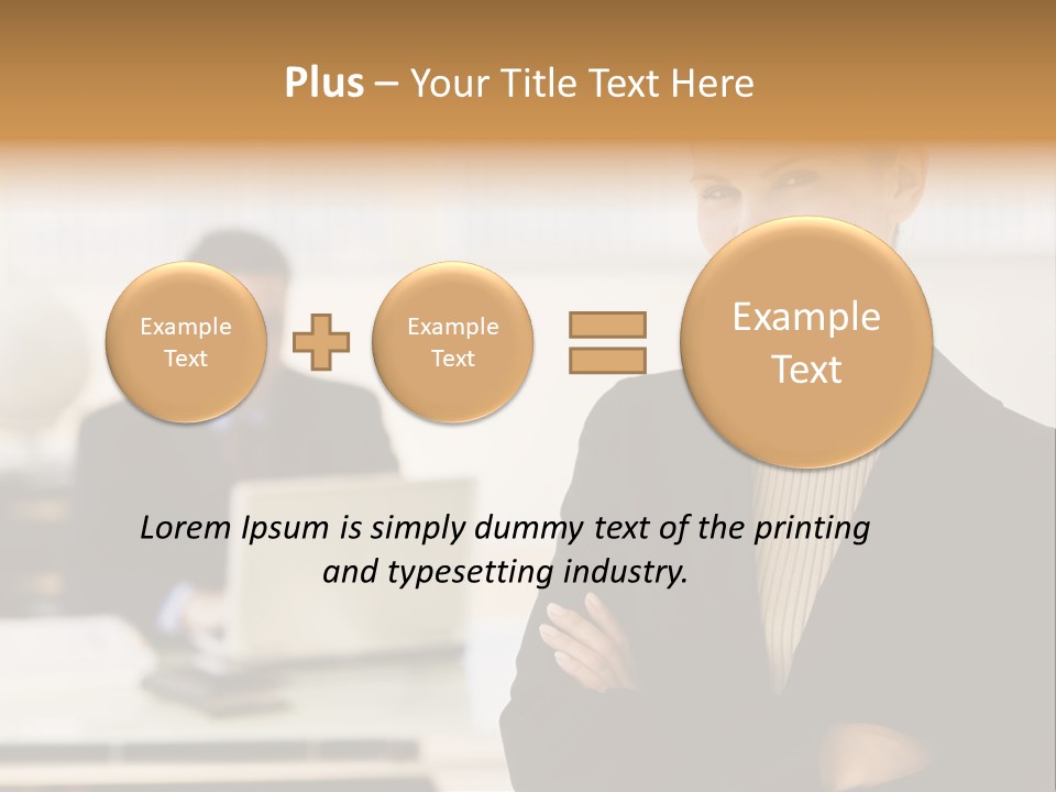 Young Caucasian Manager PowerPoint Template