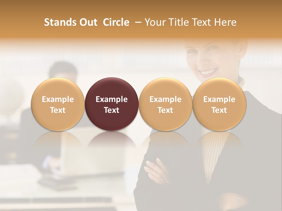 Young Caucasian Manager PowerPoint Template