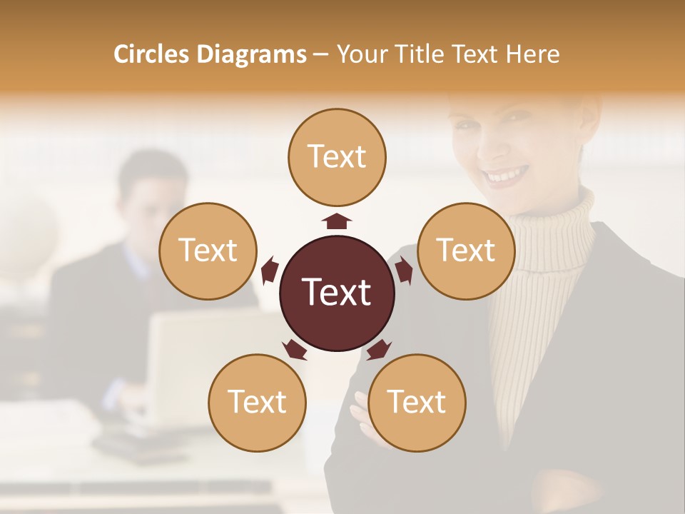 Young Caucasian Manager PowerPoint Template