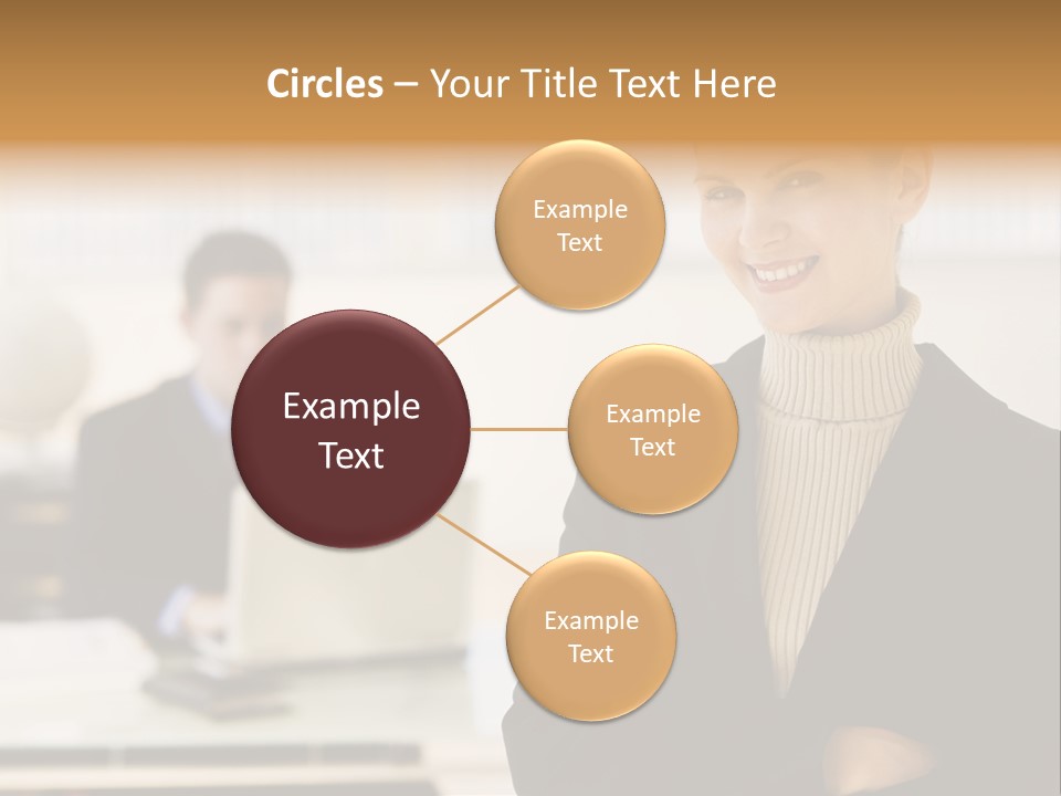 Young Caucasian Manager PowerPoint Template