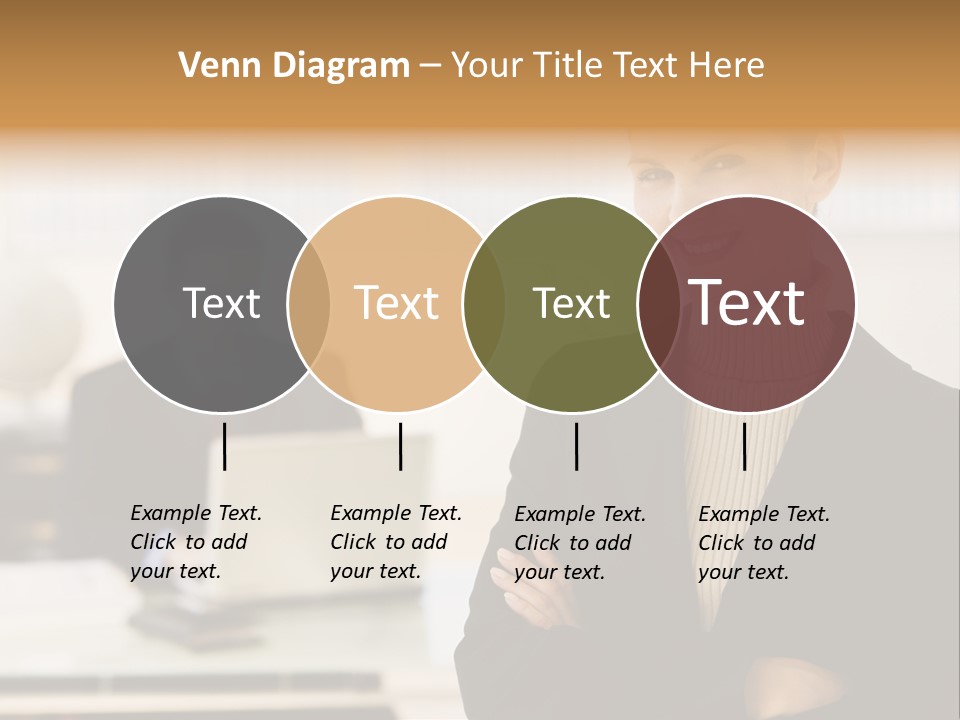 Young Caucasian Manager PowerPoint Template