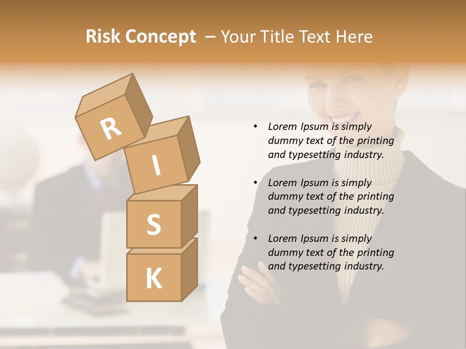 Young Caucasian Manager PowerPoint Template