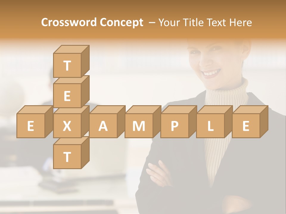 Young Caucasian Manager PowerPoint Template