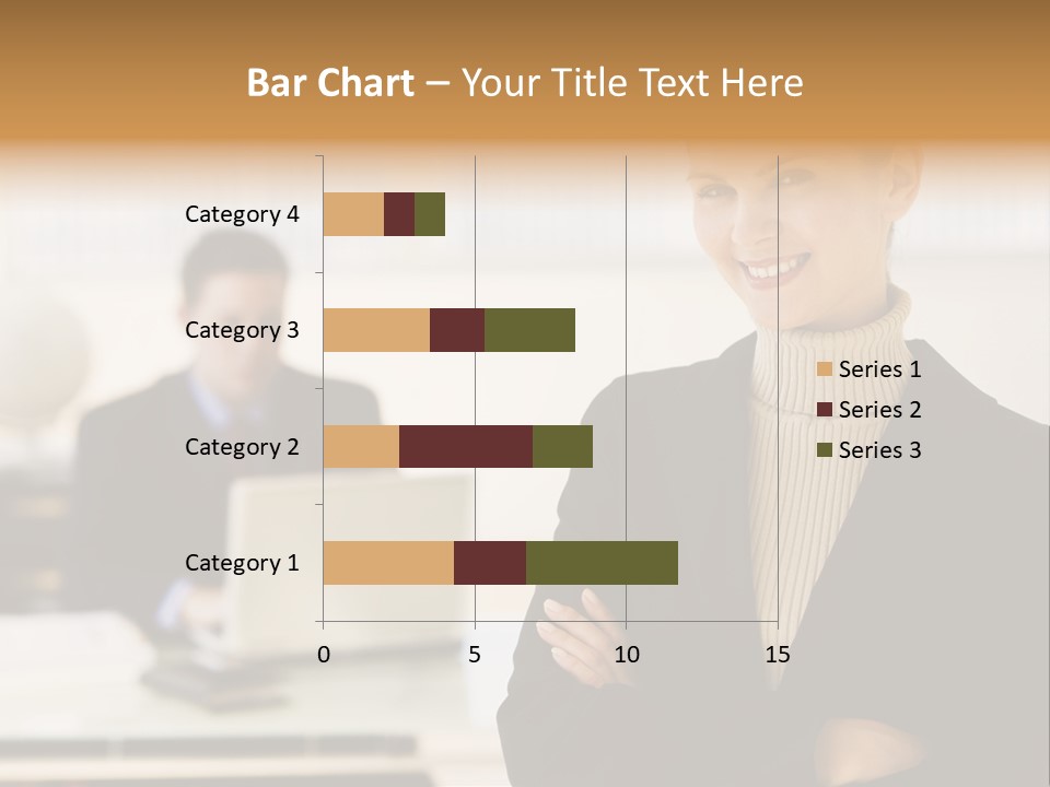 Young Caucasian Manager PowerPoint Template