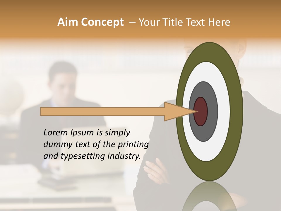 Young Caucasian Manager PowerPoint Template