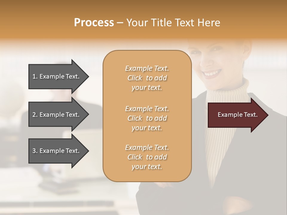 Young Caucasian Manager PowerPoint Template